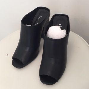 The fifth black slip on heels